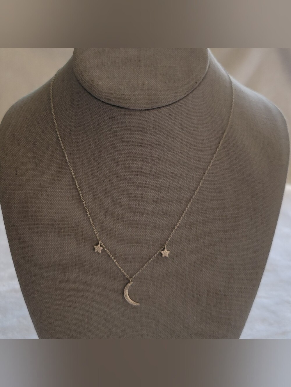 New Sterling Silver Rachel Zoe Moon And Stars Necklace